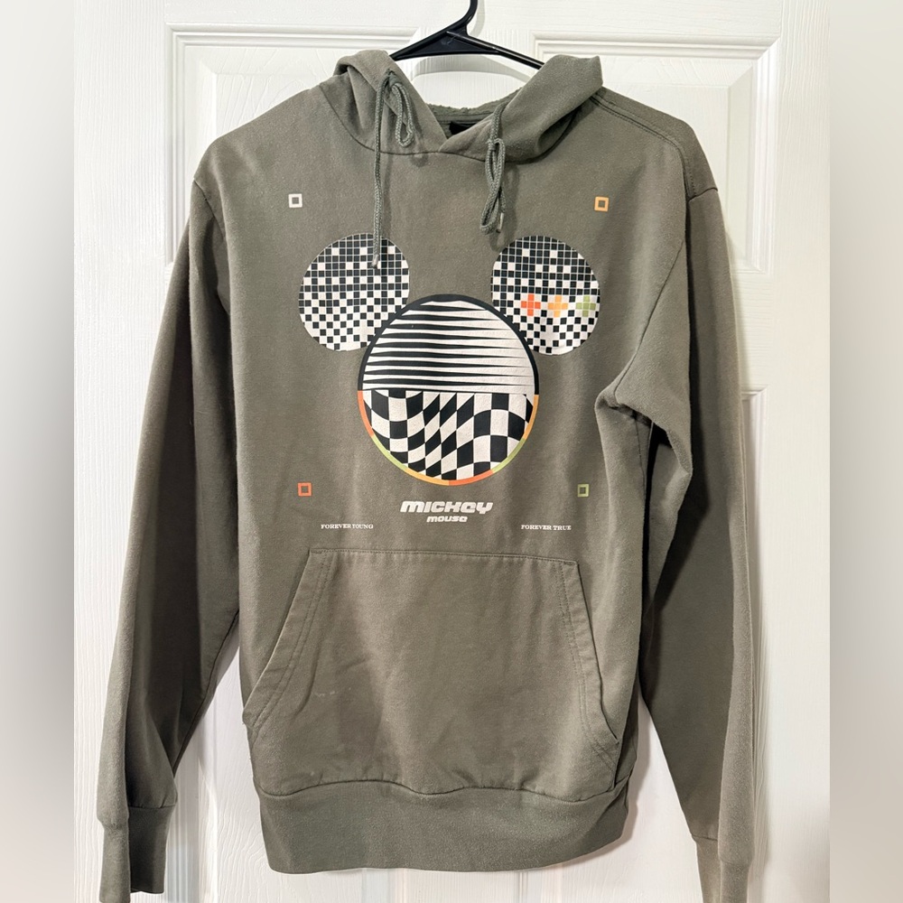 Disney Mickey Mouse Graphic Hoodie - Olive